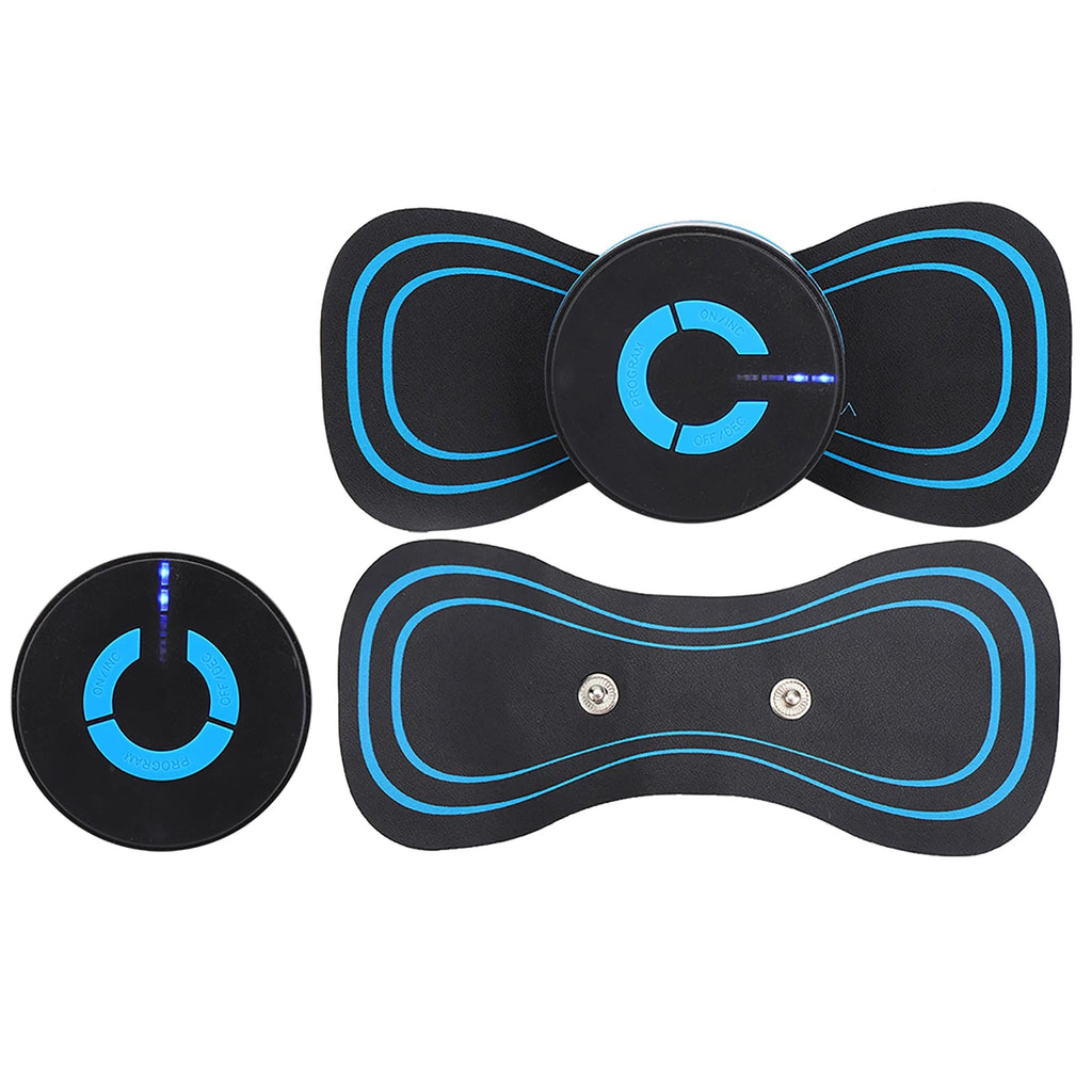 Cervical Massager Mini Neck Massager Cervical Massage Pads Pain Relief Muscle Stimulator EMS Muscle Stimulator Neck Massager - La Tienda Bella