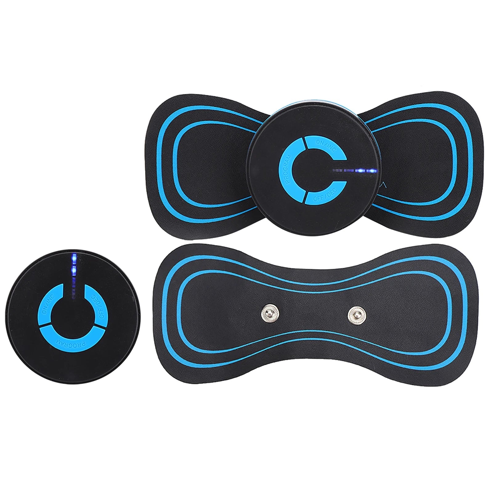 Cervical Massager Mini Neck Massager Cervical Massage Pads Pain Relief Muscle Stimulator EMS Muscle Stimulator Neck Massager - La Tienda Bella