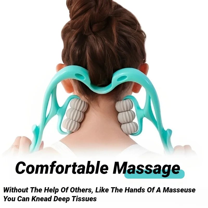 Cervical Vertebra Shoulder And Neck Massage Home Manual Massager Hand - Held Clamping Device Kneading Relaxation Artifact - La Tienda Bella