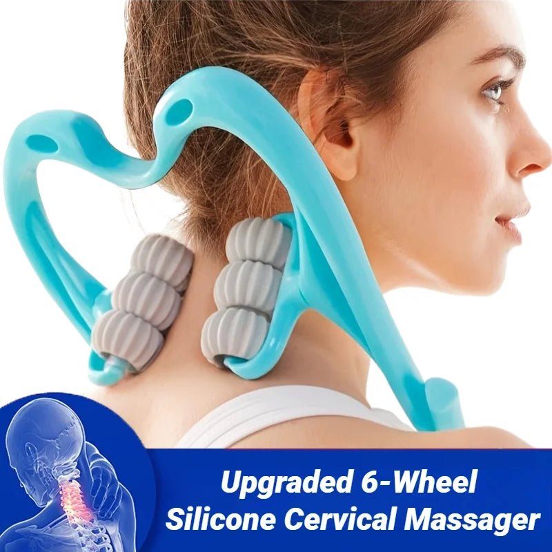 Cervical Vertebra Shoulder And Neck Massage Home Manual Massager Hand - Held Clamping Device Kneading Relaxation Artifact - La Tienda Bella
