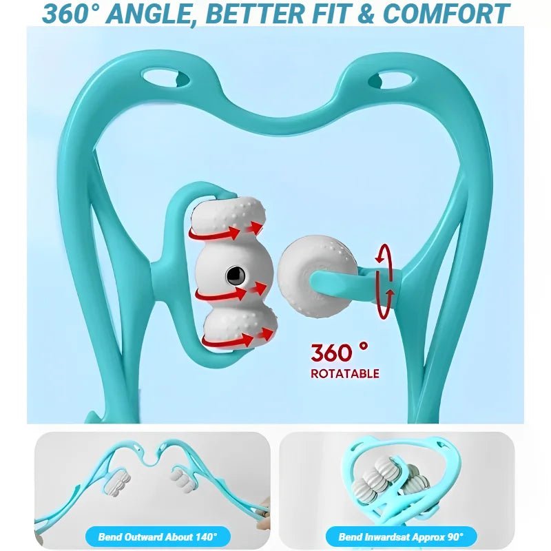 Cervical Vertebra Shoulder And Neck Massage Home Manual Massager Hand - Held Clamping Device Kneading Relaxation Artifact - La Tienda Bella