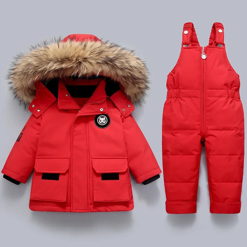Winter Kids Clothing Set: Warm Down Jackets & Snowsuit for Boys & Girls - La Tienda Bella