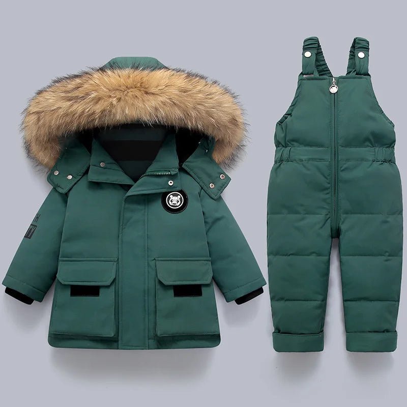 Winter Kids Clothing Set: Warm Down Jackets & Snowsuit for Boys & Girls - La Tienda Bella