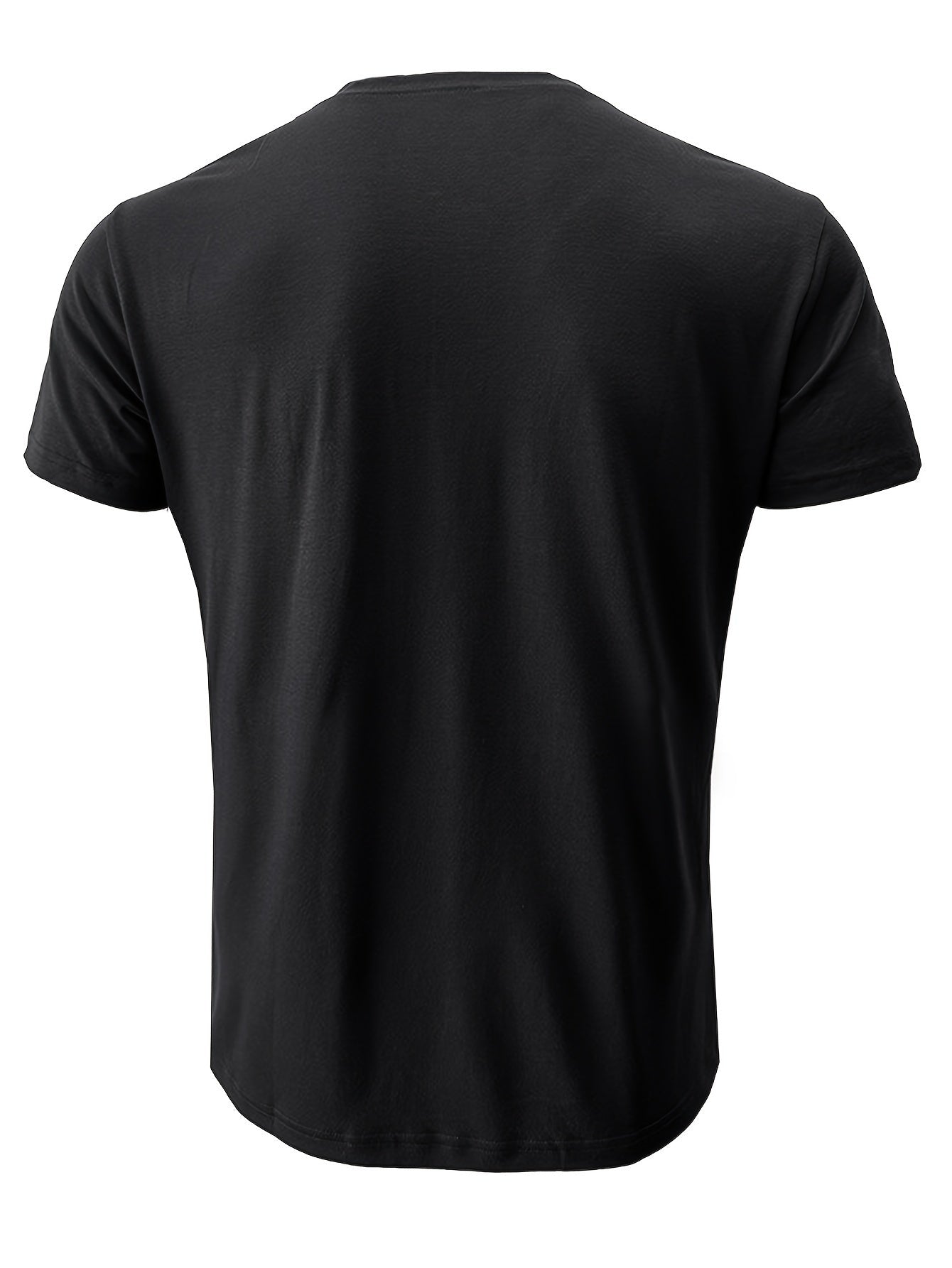 Classic Henley Shirt for Men - Short Sleeve, Breasted Pocket, Contrast Color Placket, Cotton Blend, Trendy, Breathable, Comfortable, Perfect for Daily and Holiday Wear - La Tienda Bella