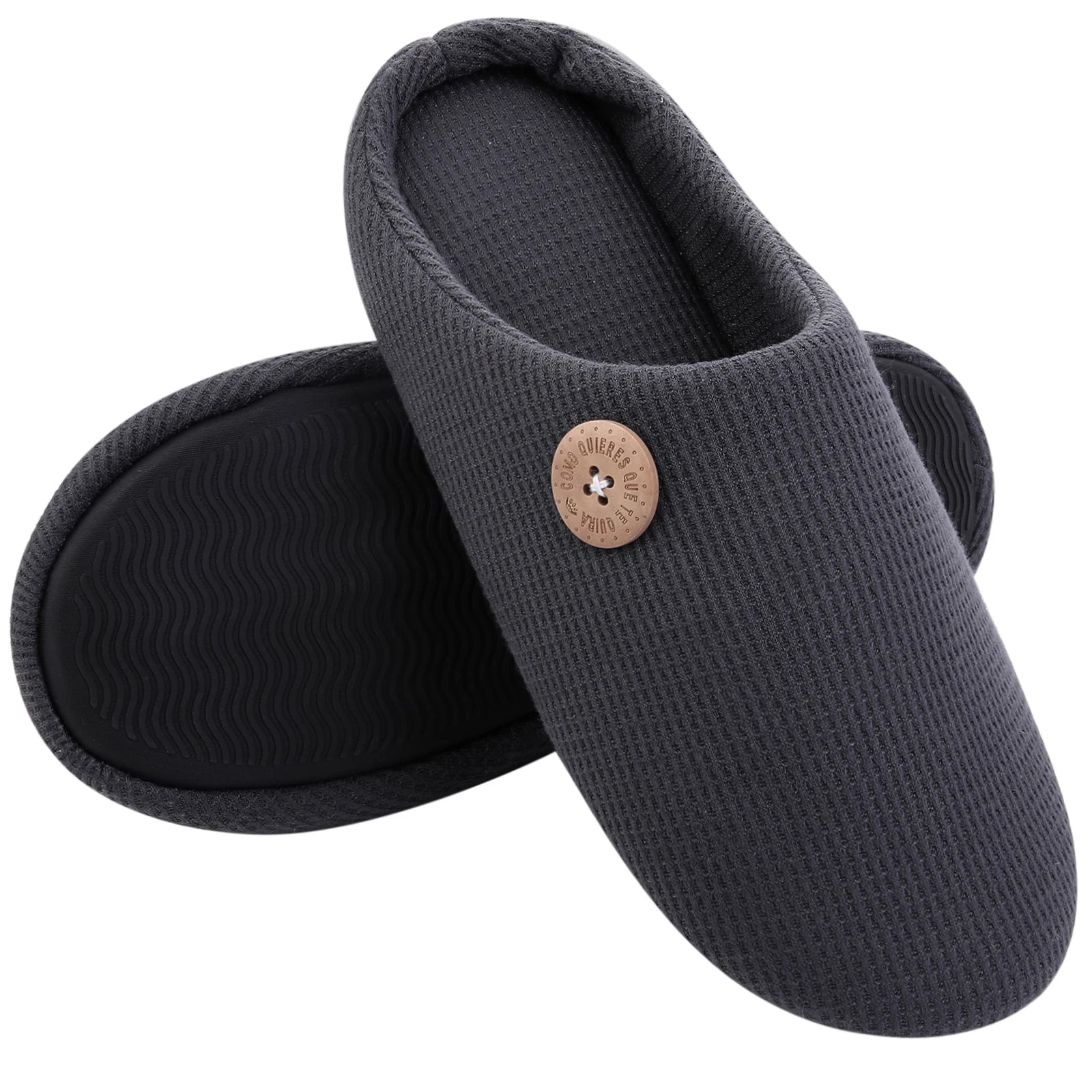 Classic Men Slippers Indoor Men Slippers Fashion Men House Slippers Outdoor Antiskid Soft Men Flat Slippers Winter Bedroom Shoes - La Tienda Bella