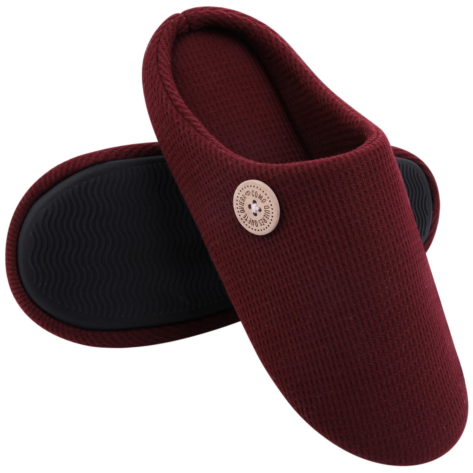 Classic Men Slippers Indoor Men Slippers Fashion Men House Slippers Outdoor Antiskid Soft Men Flat Slippers Winter Bedroom Shoes - La Tienda Bella
