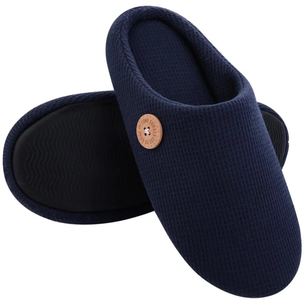 Classic Men Slippers Indoor Men Slippers Fashion Men House Slippers Outdoor Antiskid Soft Men Flat Slippers Winter Bedroom Shoes - La Tienda Bella