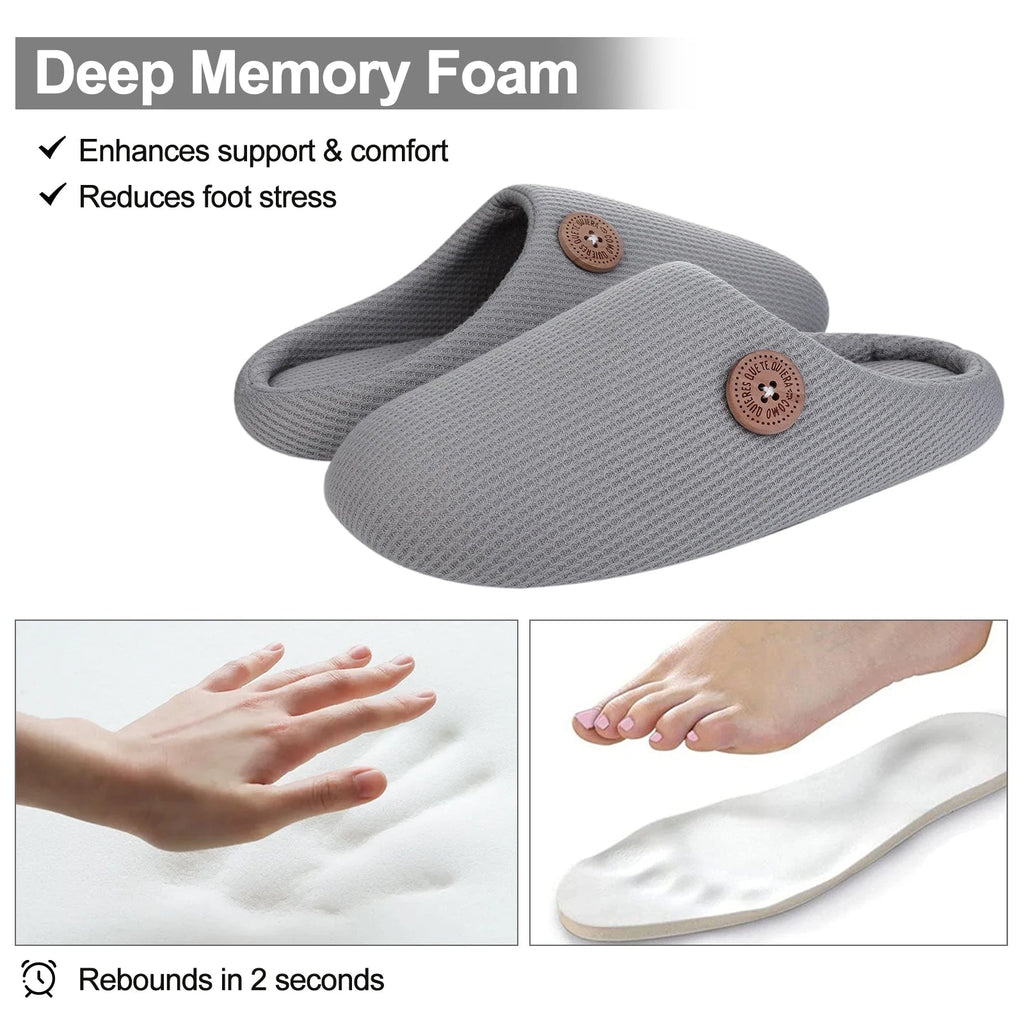 Classic Men Slippers Indoor Men Slippers Fashion Men House Slippers Outdoor Antiskid Soft Men Flat Slippers Winter Bedroom Shoes - La Tienda Bella