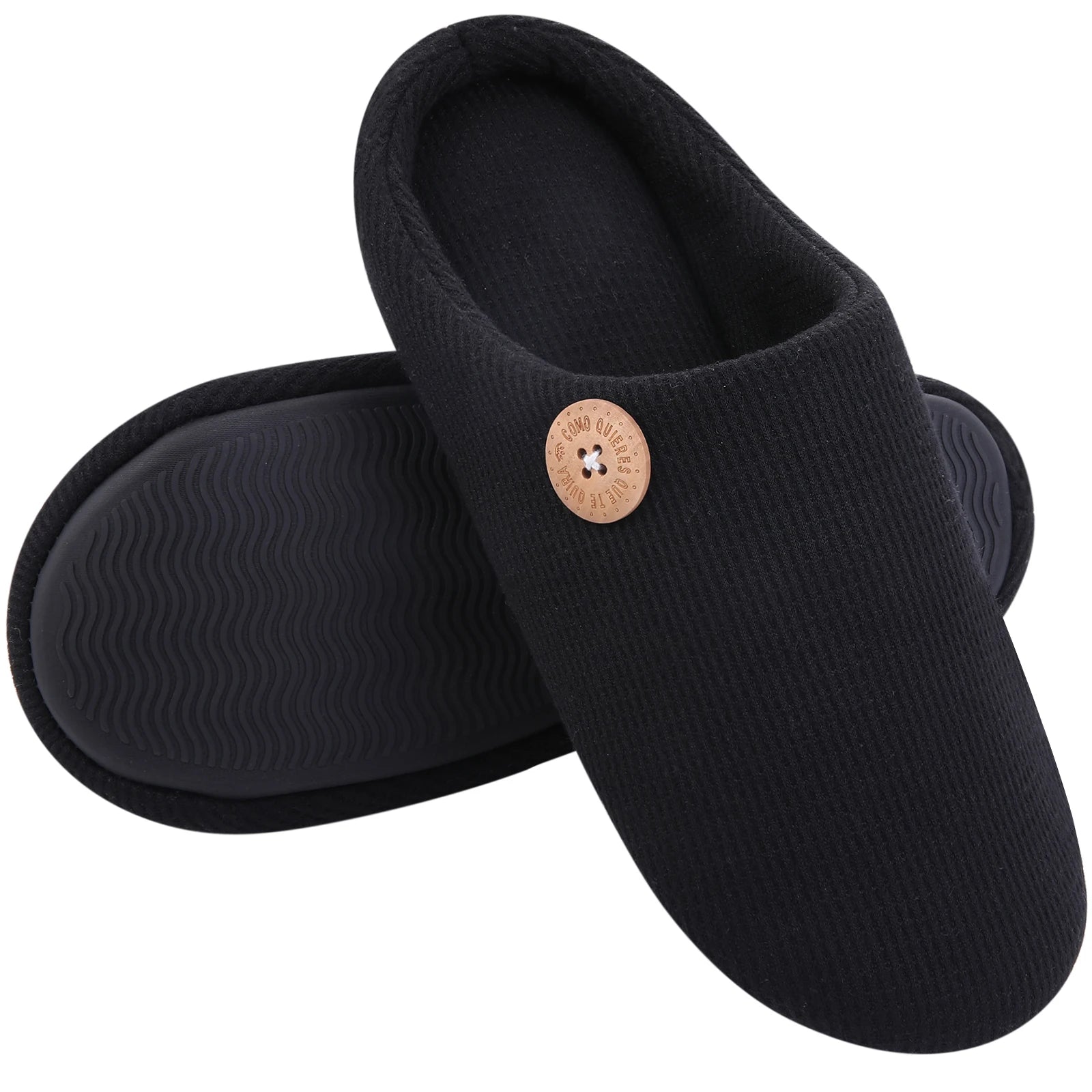 Classic Men Slippers Indoor Men Slippers Fashion Men House Slippers Outdoor Antiskid Soft Men Flat Slippers Winter Bedroom Shoes - La Tienda Bella