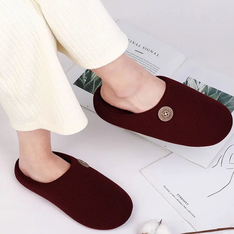 Classic Men Slippers Indoor Men Slippers Fashion Men House Slippers Outdoor Antiskid Soft Men Flat Slippers Winter Bedroom Shoes - La Tienda Bella
