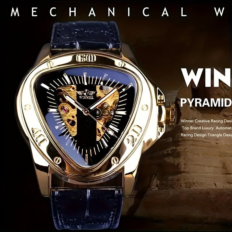 [Cobra Triangle Mechanical Watch] Cobra Triangle Mechanical Watch - High - Value Light Luxury Watch for Men - Fashionable Business Casual Personality Cool Trendy Street Men's Watch - La Tienda Bella