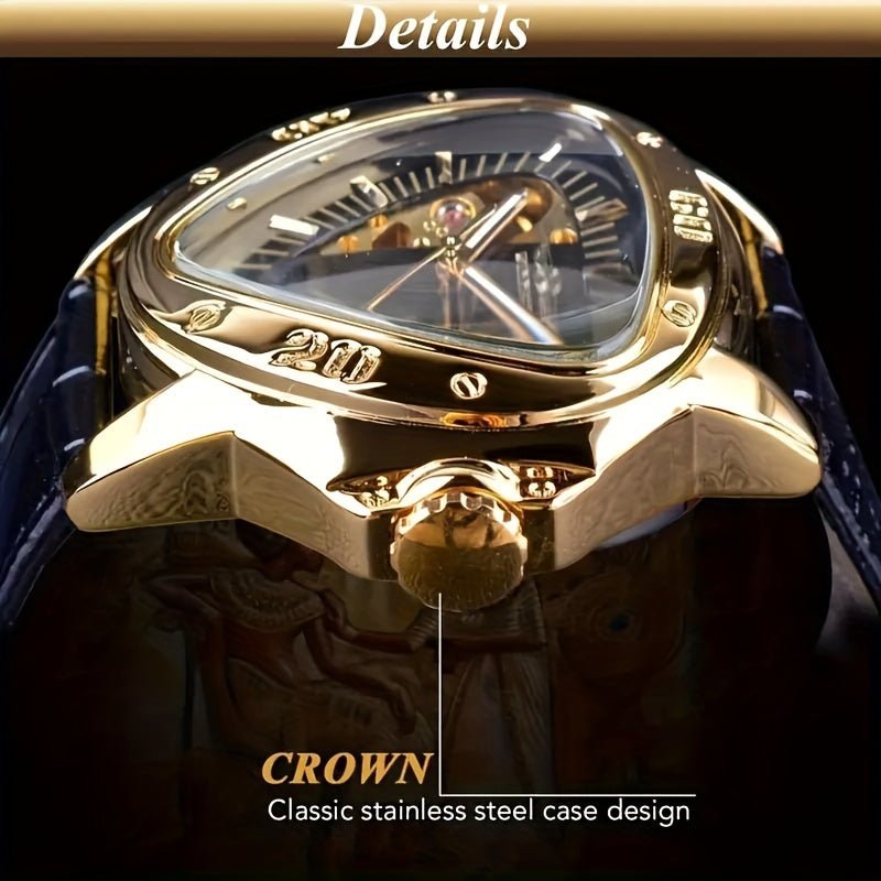 [Cobra Triangle Mechanical Watch] Cobra Triangle Mechanical Watch - High - Value Light Luxury Watch for Men - Fashionable Business Casual Personality Cool Trendy Street Men's Watch - La Tienda Bella