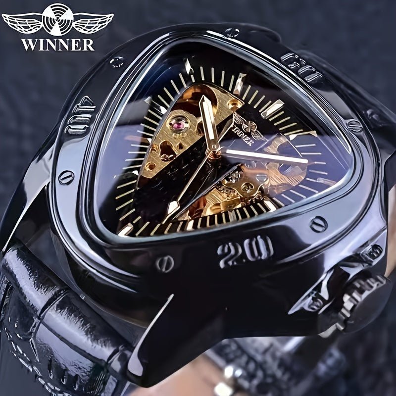[Cobra Triangle Mechanical Watch] Cobra Triangle Mechanical Watch - High - Value Light Luxury Watch for Men - Fashionable Business Casual Personality Cool Trendy Street Men's Watch - La Tienda Bella