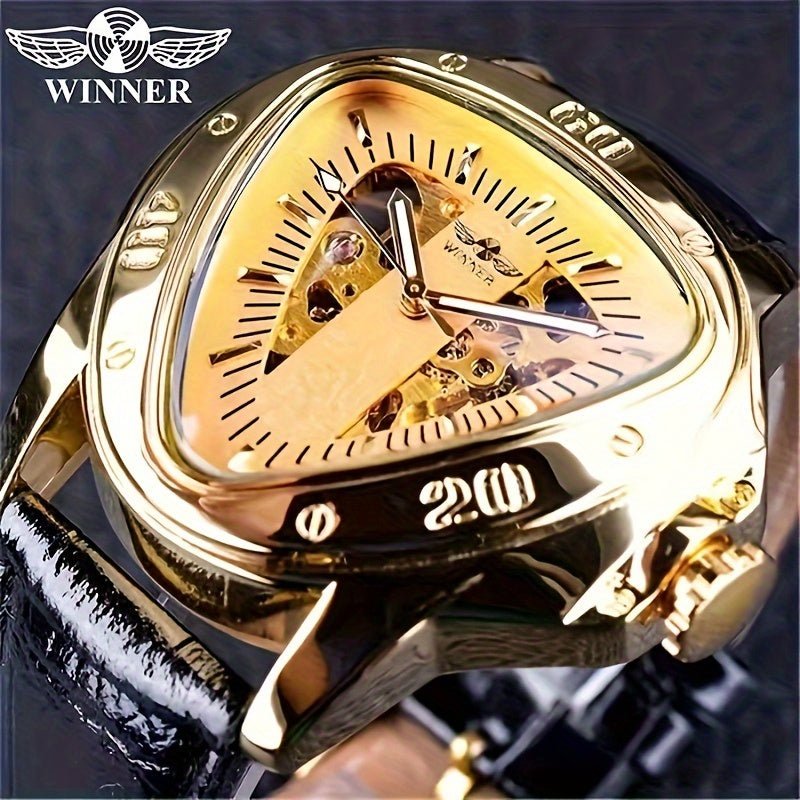 [Cobra Triangle Mechanical Watch] Cobra Triangle Mechanical Watch - High - Value Light Luxury Watch for Men - Fashionable Business Casual Personality Cool Trendy Street Men's Watch - La Tienda Bella