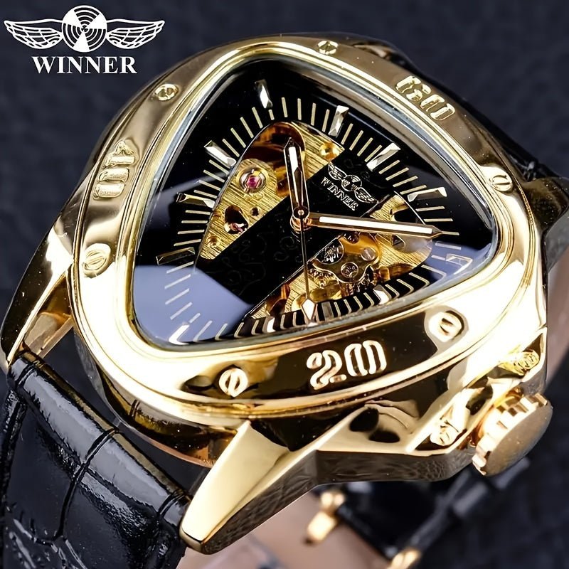 [Cobra Triangle Mechanical Watch] Cobra Triangle Mechanical Watch - High - Value Light Luxury Watch for Men - Fashionable Business Casual Personality Cool Trendy Street Men's Watch - La Tienda Bella