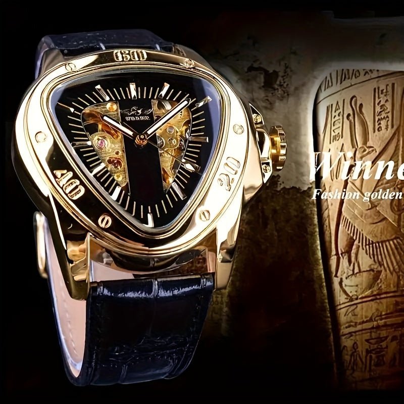 [Cobra Triangle Mechanical Watch] Cobra Triangle Mechanical Watch - High - Value Light Luxury Watch for Men - Fashionable Business Casual Personality Cool Trendy Street Men's Watch - La Tienda Bella