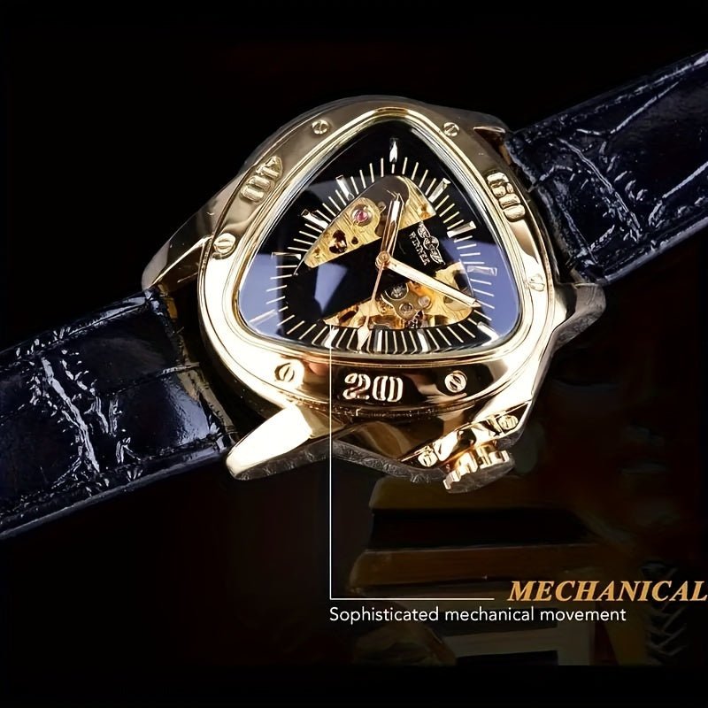 [Cobra Triangle Mechanical Watch] Cobra Triangle Mechanical Watch - High - Value Light Luxury Watch for Men - Fashionable Business Casual Personality Cool Trendy Street Men's Watch - La Tienda Bella
