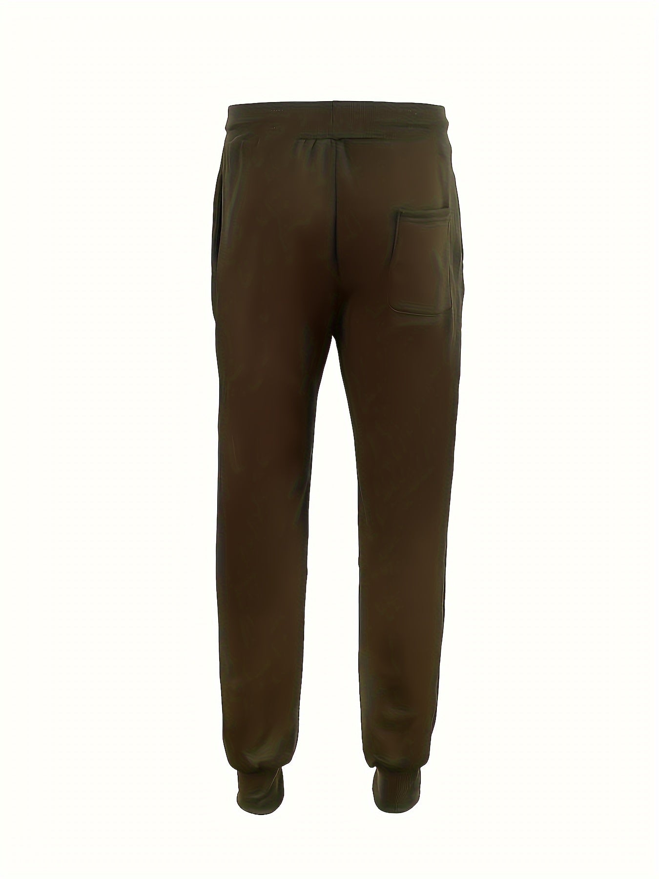 Cozy Solid Color Sweatpants for Men - Soft, Warm, and Comfortable with Drawstring, Multiple Pockets, and Relaxed Fit for Winter Sports and Everyday Casual Wear - La Tienda Bella