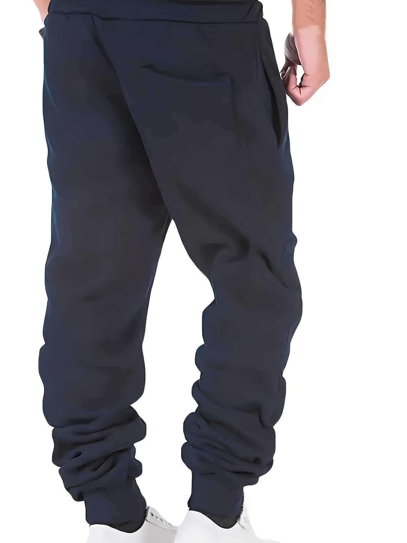 Cozy Solid Color Sweatpants for Men - Soft, Warm, and Comfortable with Drawstring, Multiple Pockets, and Relaxed Fit for Winter Sports and Everyday Casual Wear - La Tienda Bella