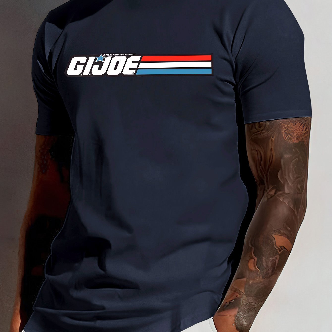 Creative Letter Print T-Shirt - Relaxed Fit, Classic Crew Neck, Short Sleeves, Edgy Modern Streetwear Style for Men - Perfect for Summer Fashion, Casual Outings, and Everyday Wear - La Tienda Bella