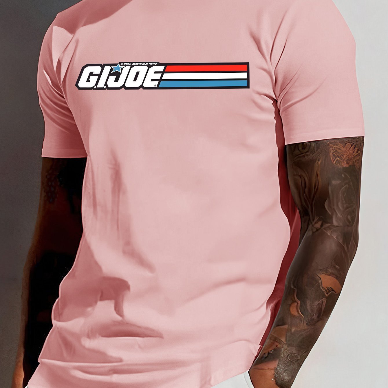 Creative Letter Print T-Shirt - Relaxed Fit, Classic Crew Neck, Short Sleeves, Edgy Modern Streetwear Style for Men - Perfect for Summer Fashion, Casual Outings, and Everyday Wear - La Tienda Bella