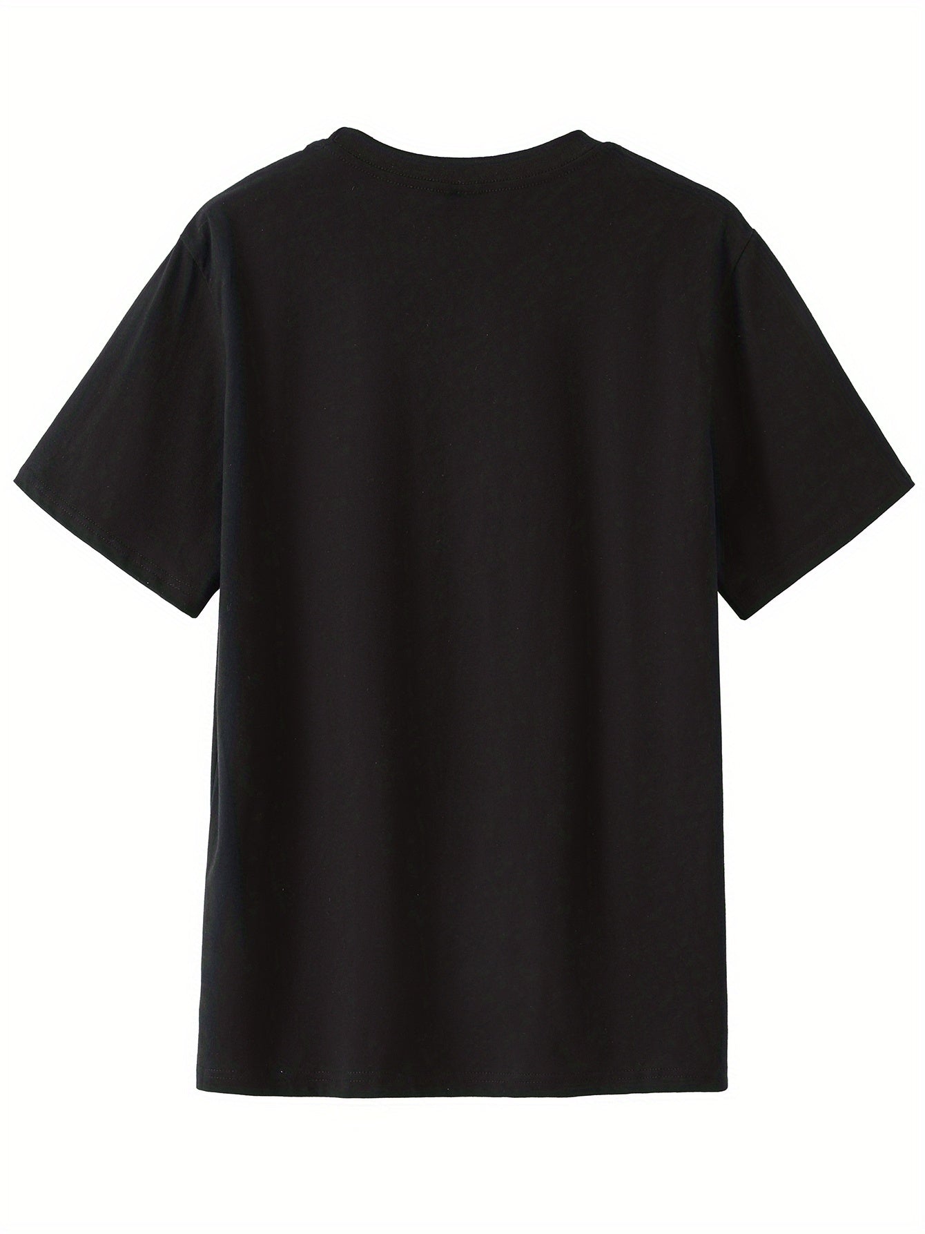 Creative Letter Print T-Shirt - Relaxed Fit, Classic Crew Neck, Short Sleeves, Edgy Modern Streetwear Style for Men - Perfect for Summer Fashion, Casual Outings, and Everyday Wear - La Tienda Bella