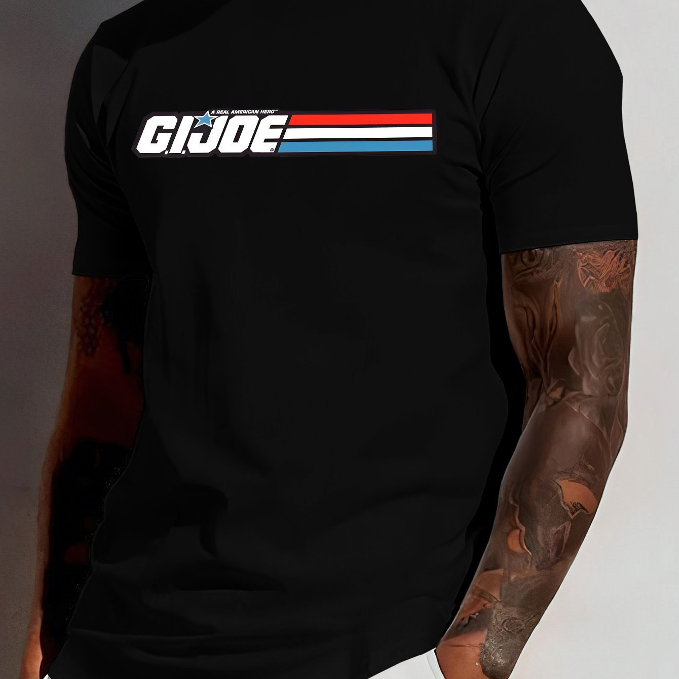 Creative Letter Print T-Shirt - Relaxed Fit, Classic Crew Neck, Short Sleeves, Edgy Modern Streetwear Style for Men - Perfect for Summer Fashion, Casual Outings, and Everyday Wear - La Tienda Bella