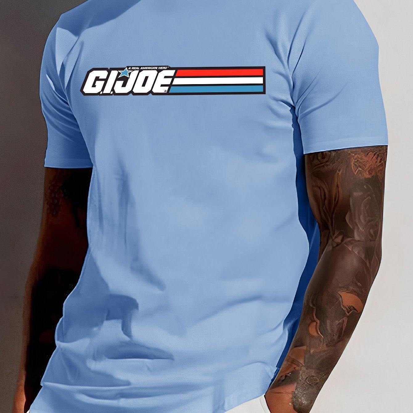 Creative Letter Print T-Shirt - Relaxed Fit, Classic Crew Neck, Short Sleeves, Edgy Modern Streetwear Style for Men - Perfect for Summer Fashion, Casual Outings, and Everyday Wear - La Tienda Bella