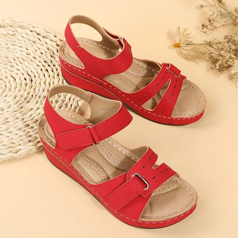 Customizable Summer Women Sandals Vintage Roman Sandals Female Fashion Non Slip Beach Shoes Open Toe Walking Women Shoes - La Tienda Bella