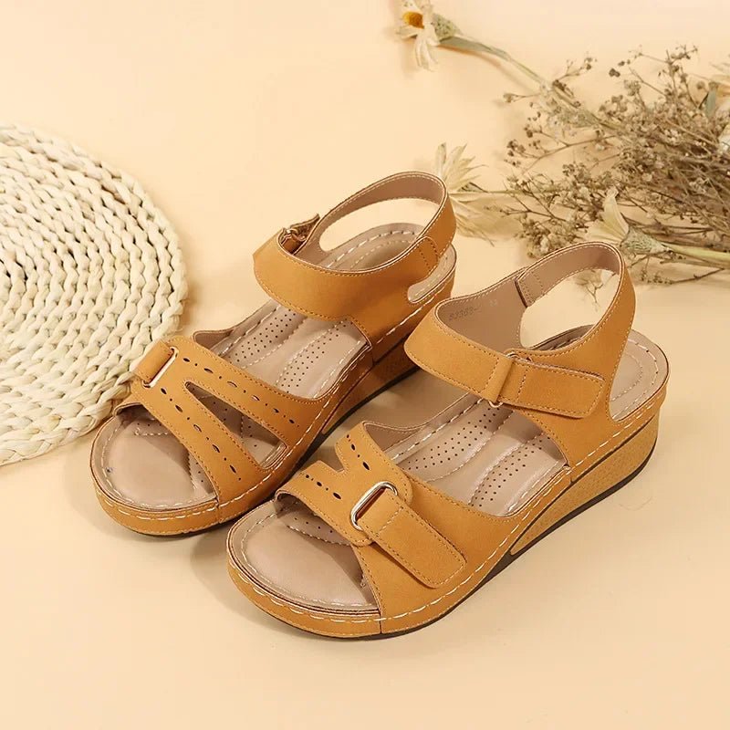 Customizable Summer Women Sandals Vintage Roman Sandals Female Fashion Non Slip Beach Shoes Open Toe Walking Women Shoes - La Tienda Bella