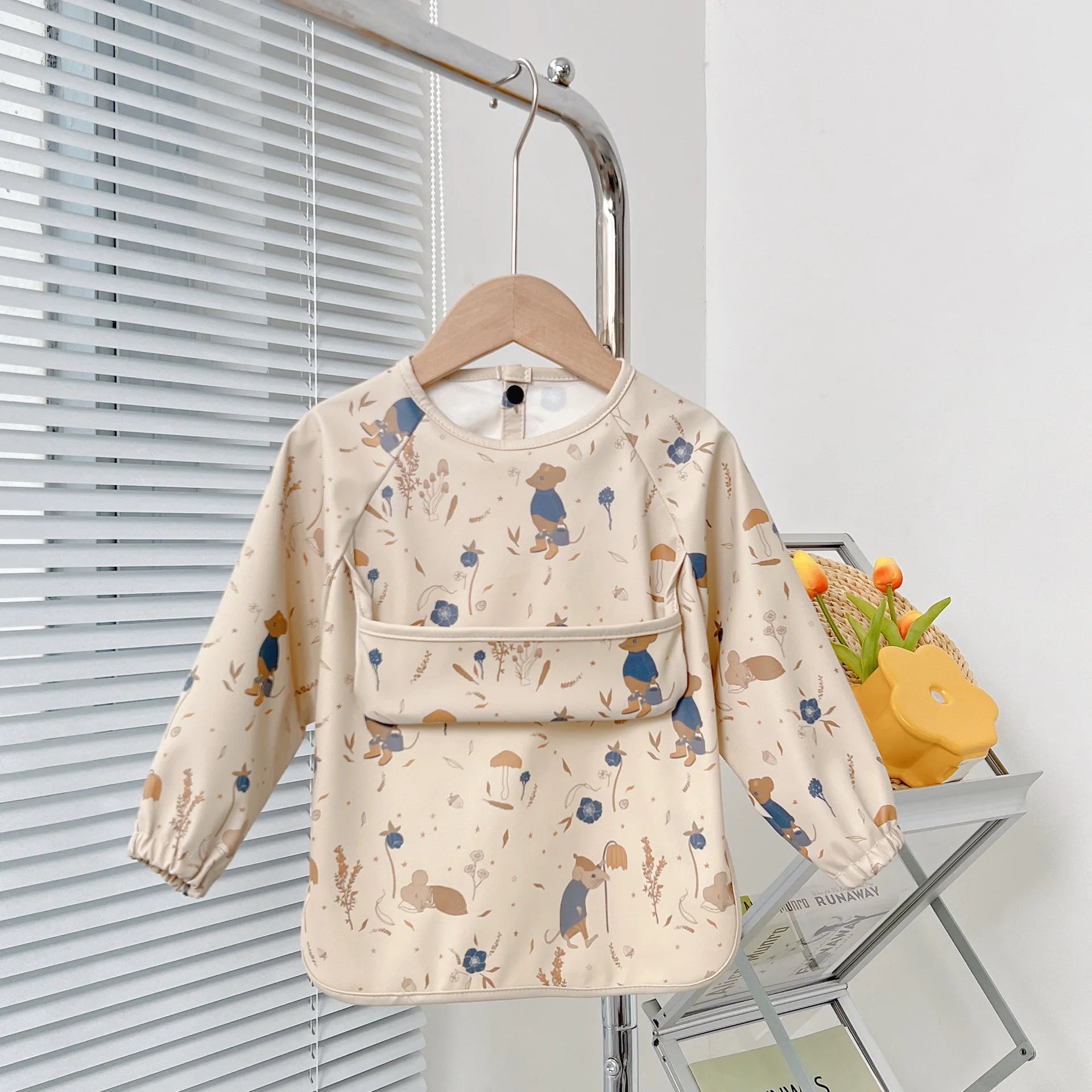 Cute Baby Bibs Toddler Baberos Bavoir Waterproof Long Sleeve Apron Cartoon Animals Children - La Tienda Bella