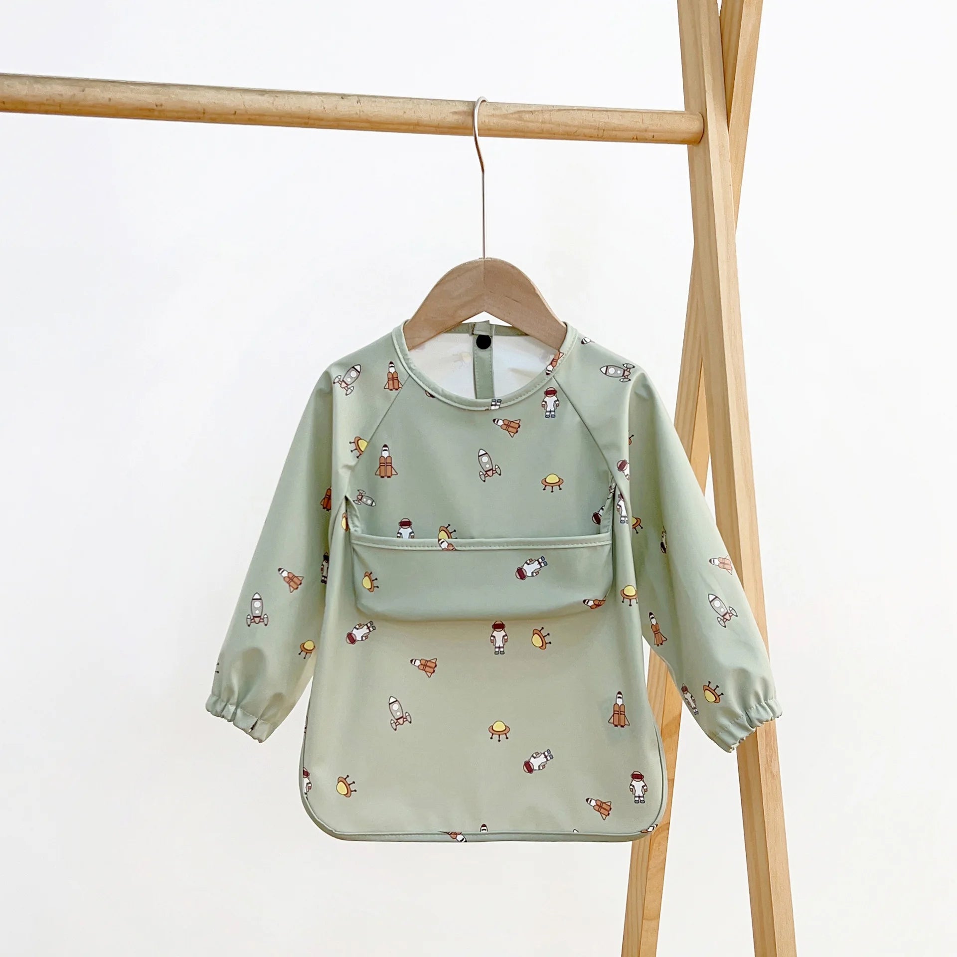 Cute Baby Bibs Toddler Baberos Bavoir Waterproof Long Sleeve Apron Cartoon Animals Children - La Tienda Bella