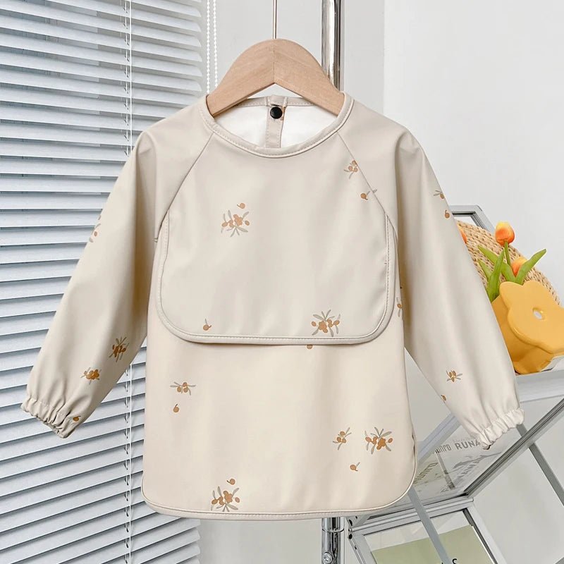 Cute Baby Bibs Toddler Baberos Bavoir Waterproof Long Sleeve Apron Cartoon Animals Children - La Tienda Bella