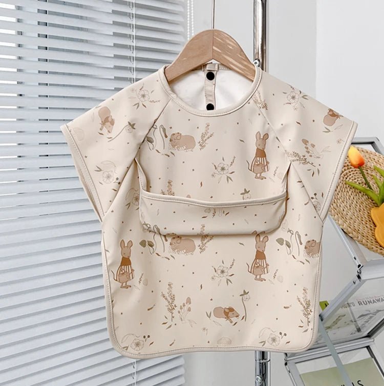Cute Baby Bibs Toddler Baberos Bavoir Waterproof Long Sleeve Apron Cartoon Animals Children - La Tienda Bella