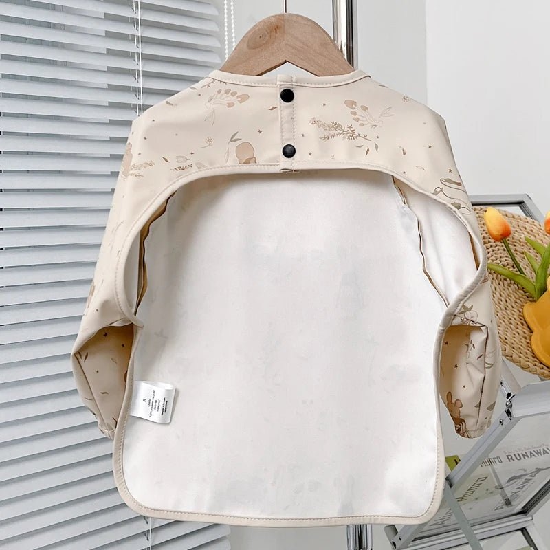 Cute Baby Bibs Toddler Baberos Bavoir Waterproof Long Sleeve Apron Cartoon Animals Children - La Tienda Bella