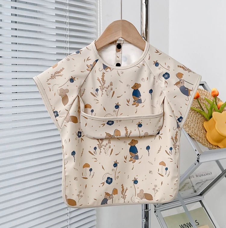 Cute Baby Bibs Toddler Baberos Bavoir Waterproof Long Sleeve Apron Cartoon Animals Children - La Tienda Bella