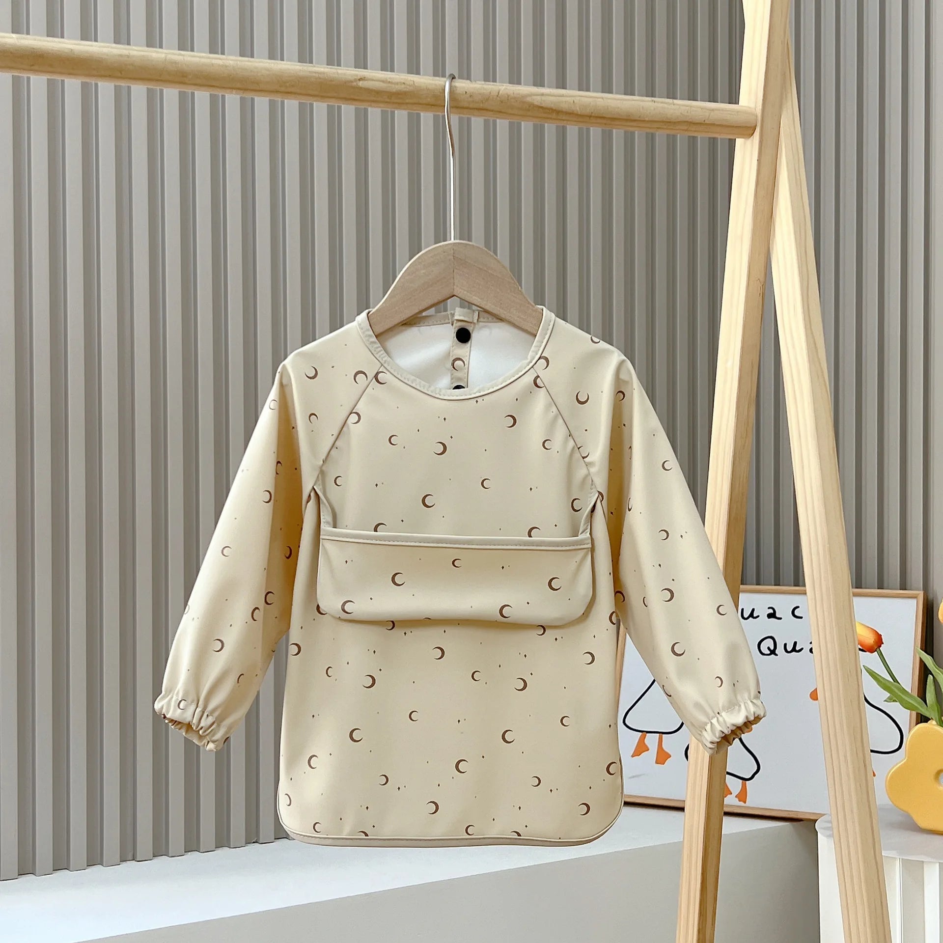 Cute Baby Bibs Toddler Baberos Bavoir Waterproof Long Sleeve Apron Cartoon Animals Children - La Tienda Bella