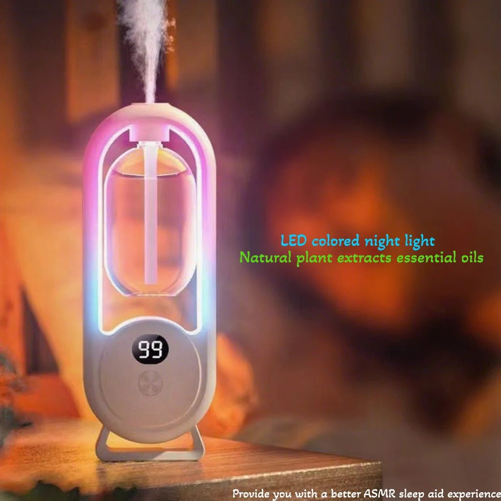 Digital Aromatherapy Diffuser with Mood Light 1000mAh Auto Spray 5 Modes Timer Humidifier for Sleep Essential Oil Diffuser 50ml - La Tienda Bella