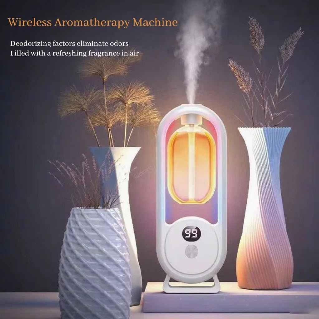 Digital Aromatherapy Diffuser with Mood Light 1000mAh Auto Spray 5 Modes Timer Humidifier for Sleep Essential Oil Diffuser 50ml - La Tienda Bella