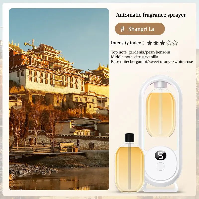 Digital Aromatherapy Diffuser with Mood Light 1000mAh Auto Spray 5 Modes Timer Humidifier for Sleep Essential Oil Diffuser 50ml - La Tienda Bella