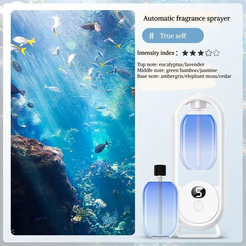 Digital Aromatherapy Diffuser with Mood Light 1000mAh Auto Spray 5 Modes Timer Humidifier for Sleep Essential Oil Diffuser 50ml - La Tienda Bella