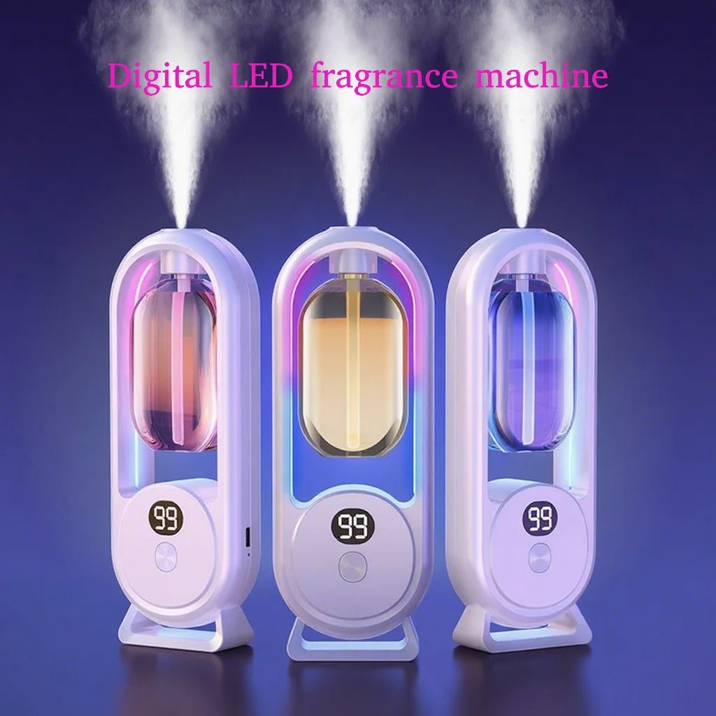 Digital Aromatherapy Diffuser with Mood Light 1000mAh Auto Spray 5 Modes Timer Humidifier for Sleep Essential Oil Diffuser 50ml - La Tienda Bella