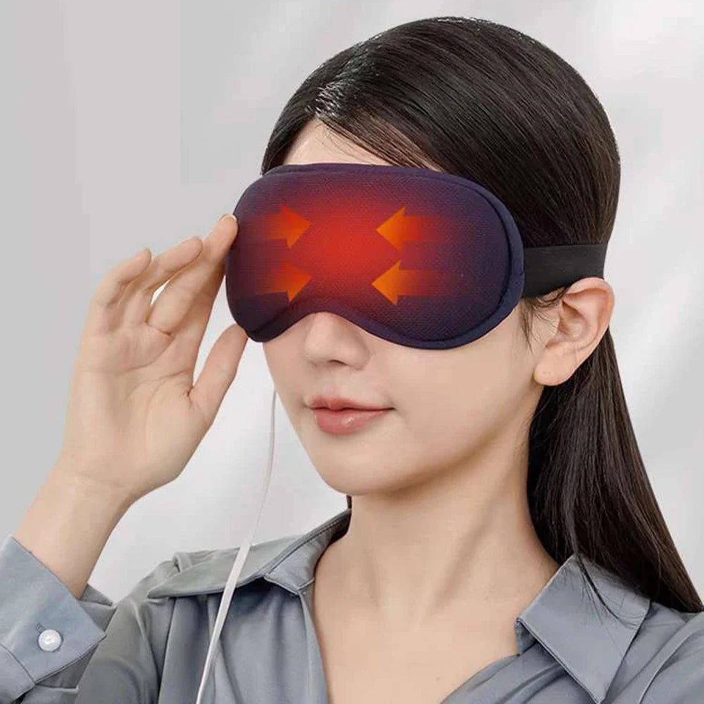 Electric Heated Eye Mask Constant Temperature Hot Compress 3D Steam Eye Mask Sleep Shading Smart Timing Eye Fatigue Relief - La Tienda Bella