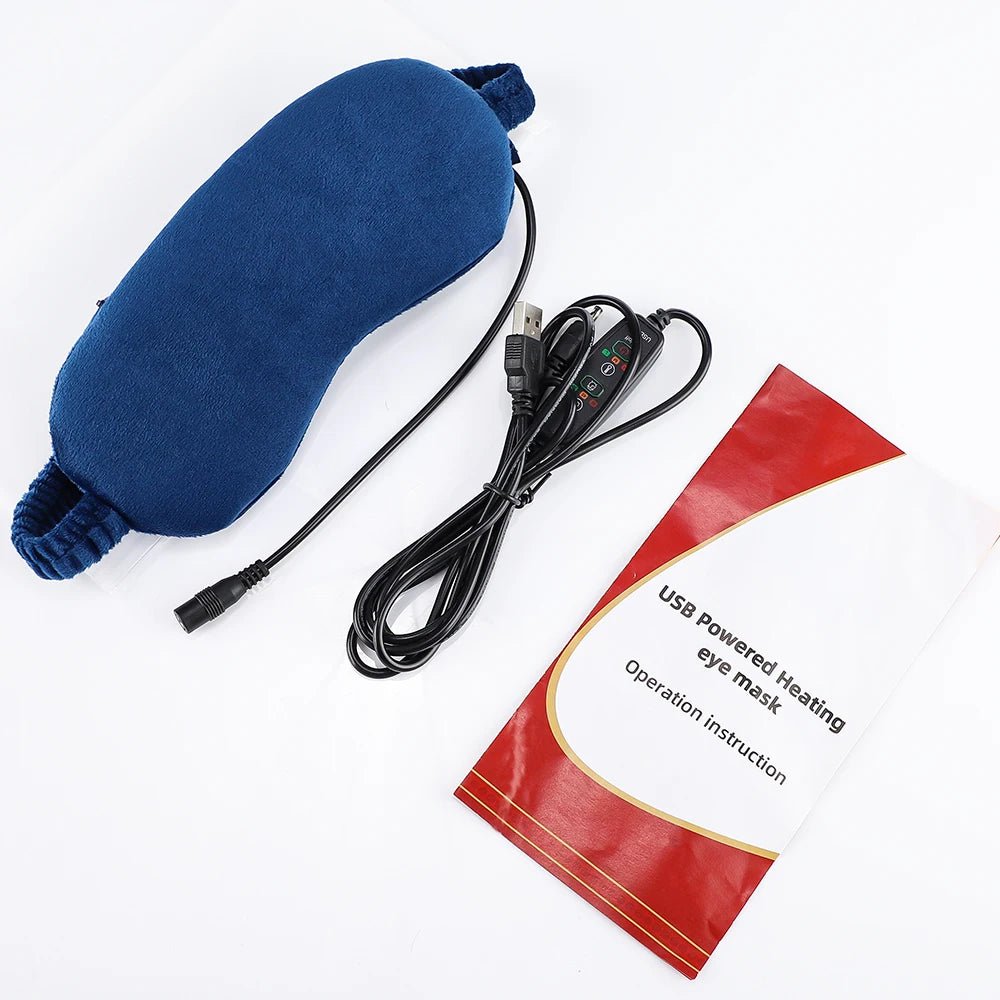 Electric Steam Eye Mask 3D Massage Constant Temperature Hot Compress Smart Timing Sleep Shading Relieve Eye Fatigue - La Tienda Bella