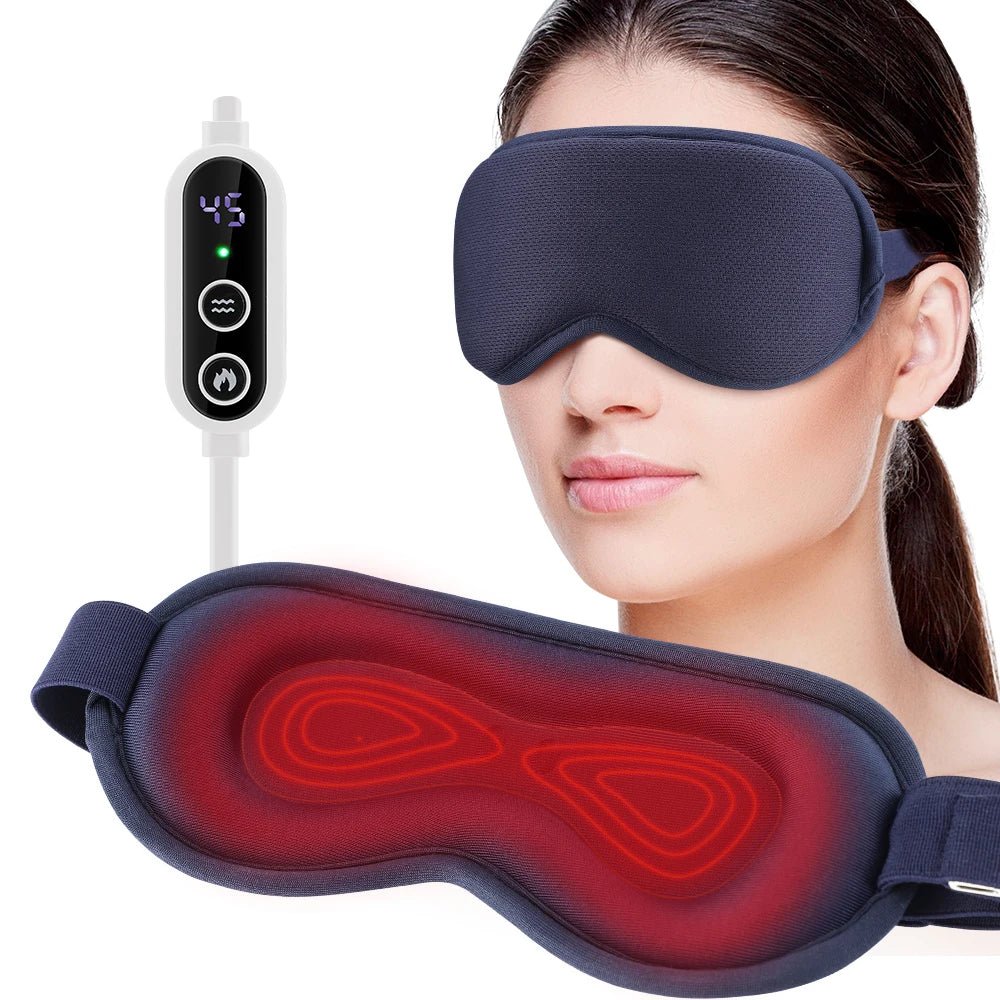 Electric Steam Eye Mask 3D Massage Constant Temperature Hot Compress Smart Timing Sleep Shading Relieve Eye Fatigue - La Tienda Bella