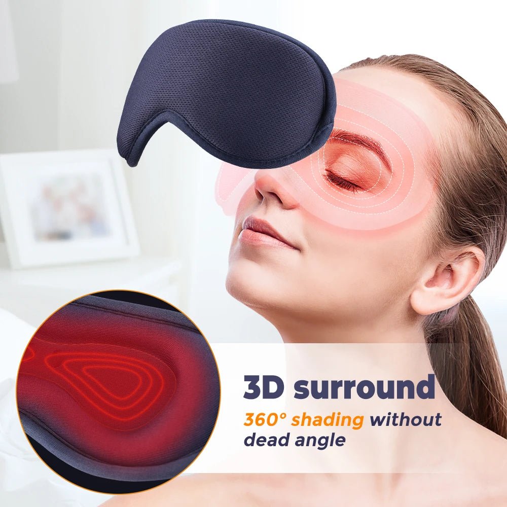 Electric Steam Eye Mask 3D Massage Constant Temperature Hot Compress Smart Timing Sleep Shading Relieve Eye Fatigue - La Tienda Bella