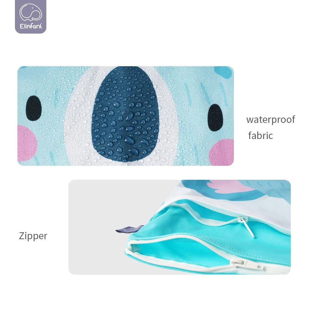 Elinfant Baby Diaper Bag Cartoon Print Waterproof Wet Dry Nappy Zipper Handbag - La Tienda Bella