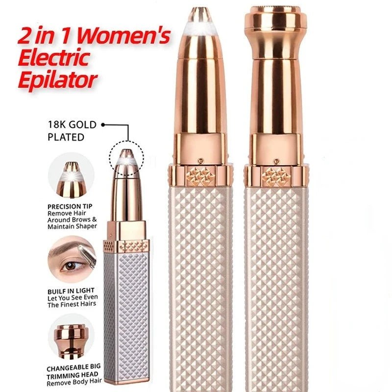 Épilateur Visage Électrique – Retrait Sourcils & Pilosité Doux et Précis - La Tienda Bella