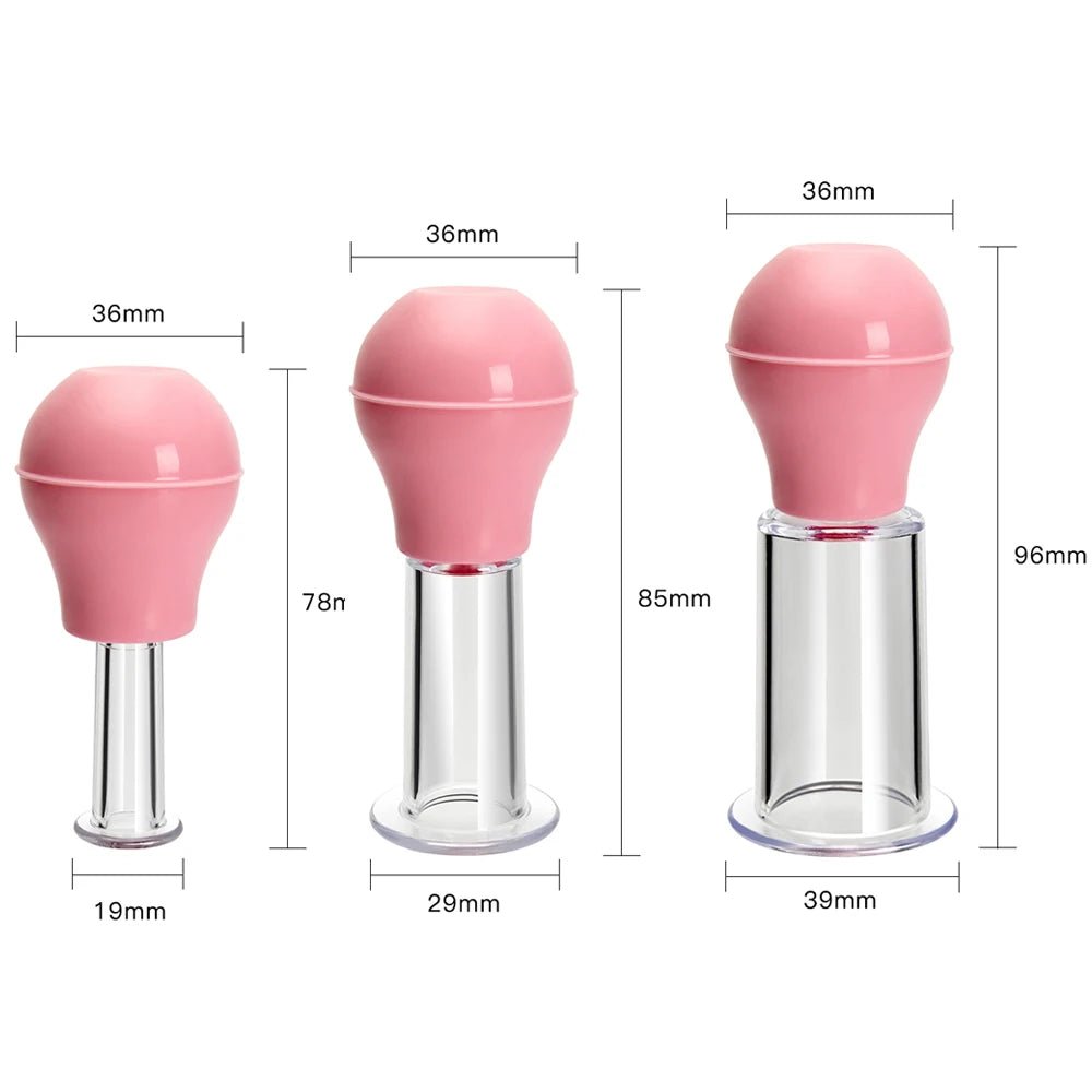 Facial Massage Cups Rubber Vacuum Cupping Skin Lifting Anti Cellulite Massager for Face Pvc Body Cups Skin Scraping Massage Jar - La Tienda Bella