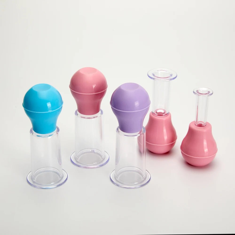 Facial Massage Cups Rubber Vacuum Cupping Skin Lifting Anti Cellulite Massager for Face Pvc Body Cups Skin Scraping Massage Jar - La Tienda Bella